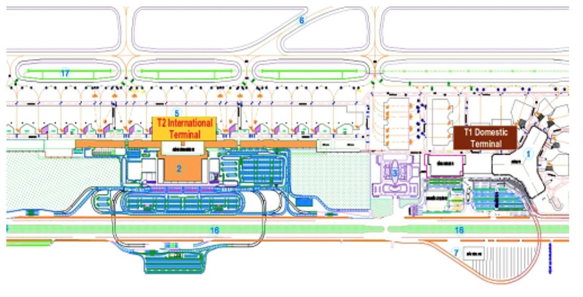 hanoi airport terminal hartë