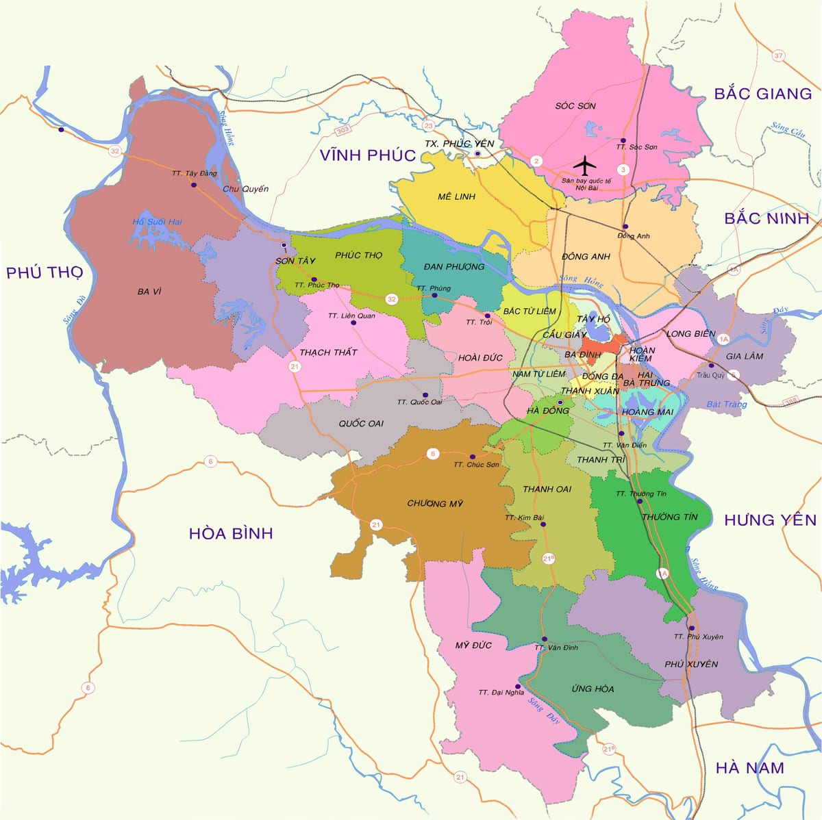 Harta e qarkut në hanoi