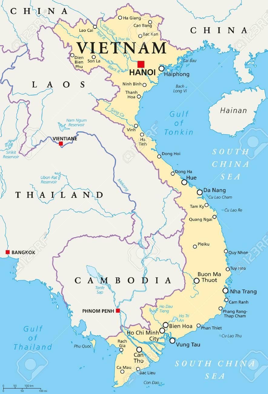 hanoi hartë vendndodhjen e