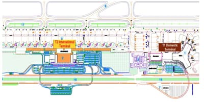 Hanoi airport terminal hartë