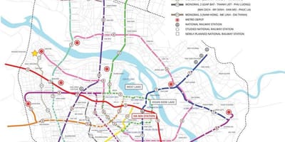 Harta e hanoi metro